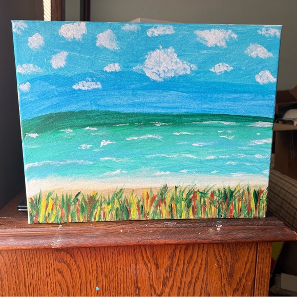 Other - acrylic on canvas original art 11x14 Drug Wellness Rehab Beach